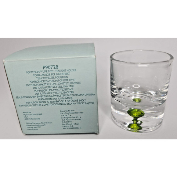 PartyLite Pop Fusion Lime Blast Tealight Holder Retired NIB P90728/P6H - Picture 2 of 4
